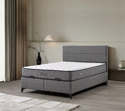 Bella Gri 22 cm Orta Yumuşak Multi Spring Yaylı Çift Taraflı Yatak