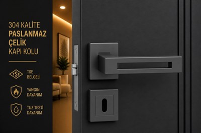 1521BK Paslanmaz Çelik Kapı Kolu