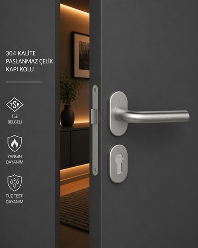 201EK Paslanmaz Çelik Kapı Kolu