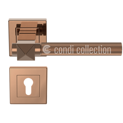 5501T PVD Bronz Pirinç Yale Kapı Kolu