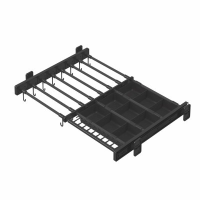 PLASTİK KAPAKLI TELESKOPİK RAYLI, KUTULU ETEKLİK, PANTOLONLUK