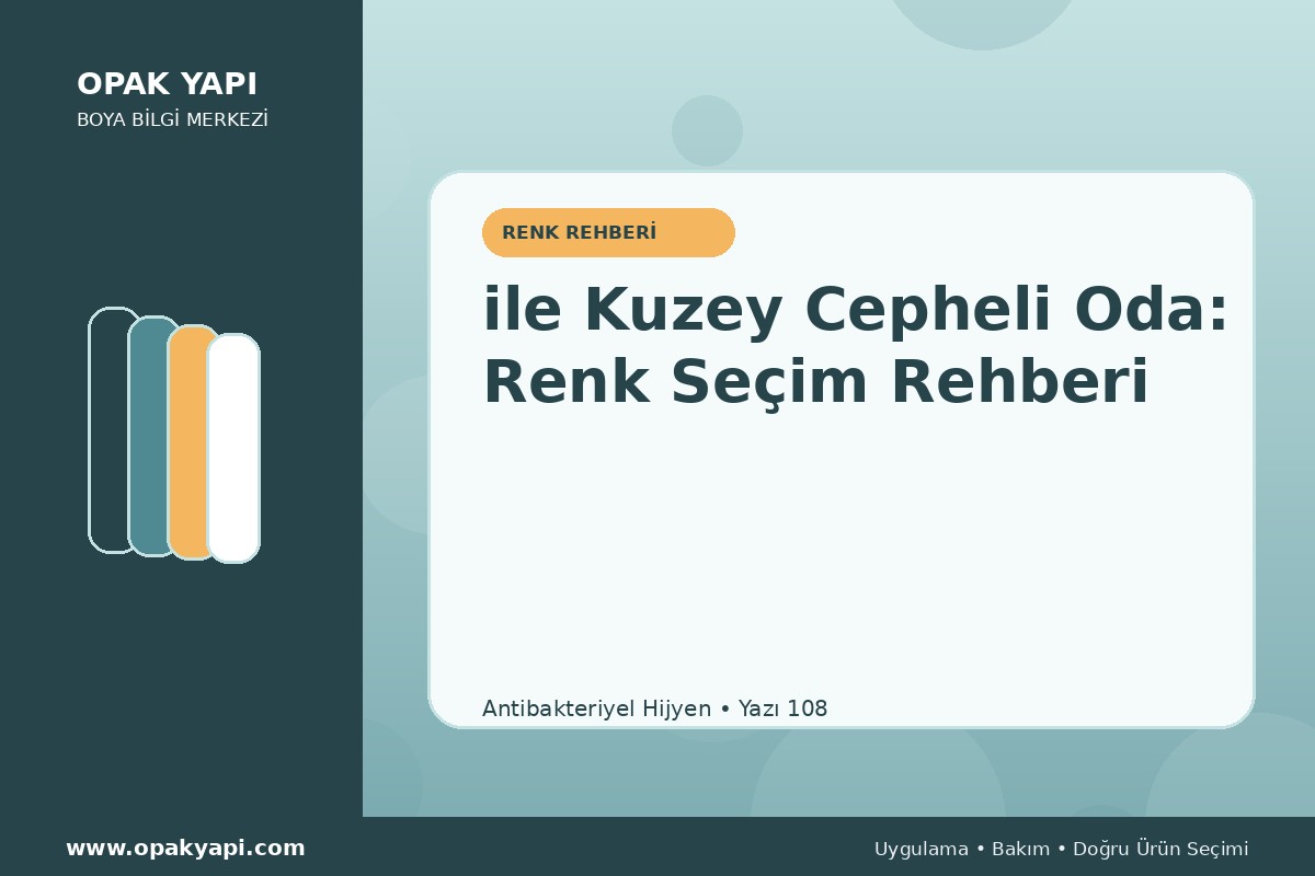 Antibakteriyel Hijyen ile Kuzey Cepheli Oda: Renk Seçim Rehberi