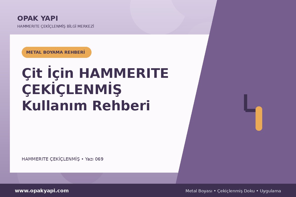 Çit İçin Hammerite Çekiçlenmiş Metal Boyası Kullanım Rehberi
