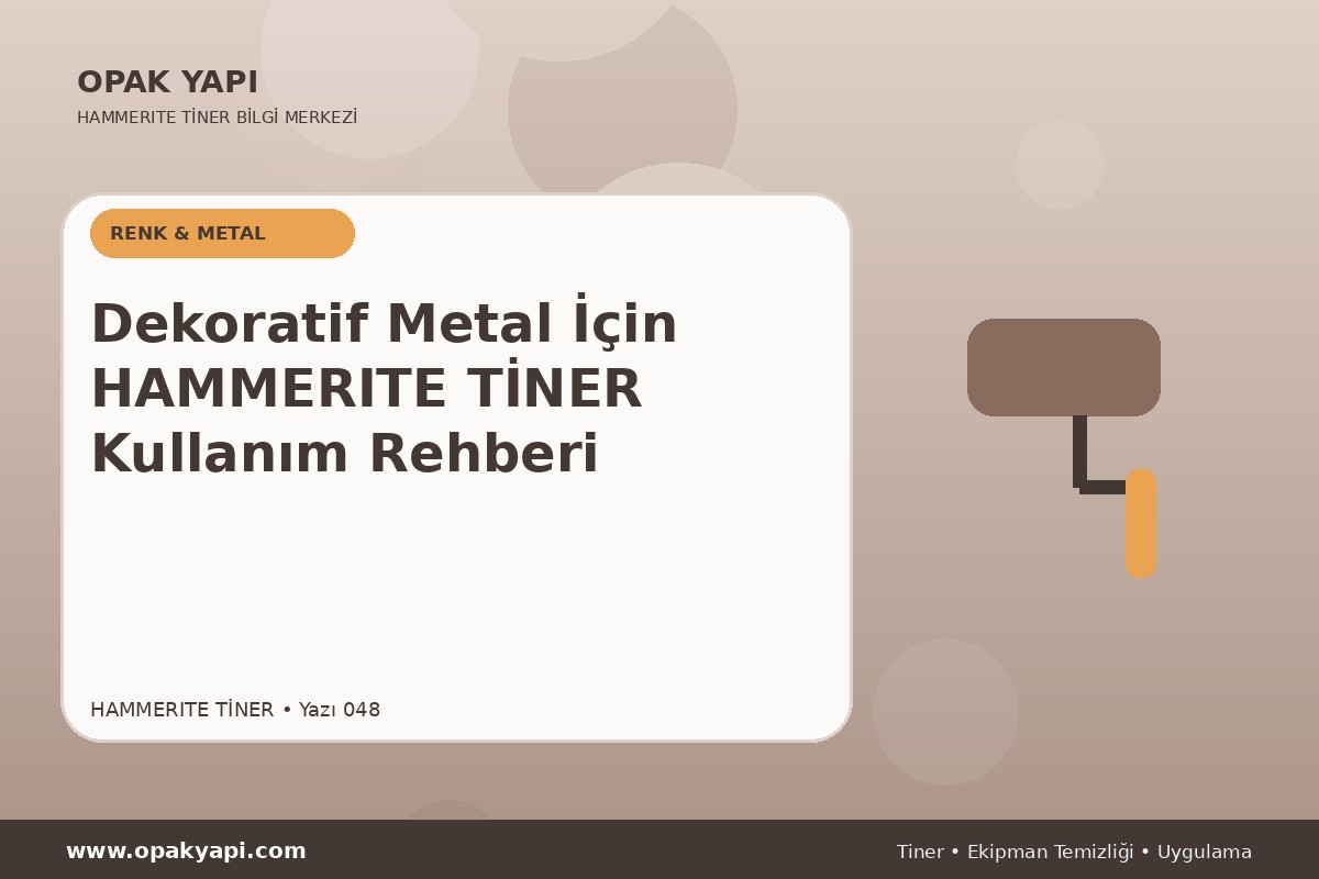 Dekoratif Metal İçin Marshall Hammerite Tiner Kullanım Rehberi