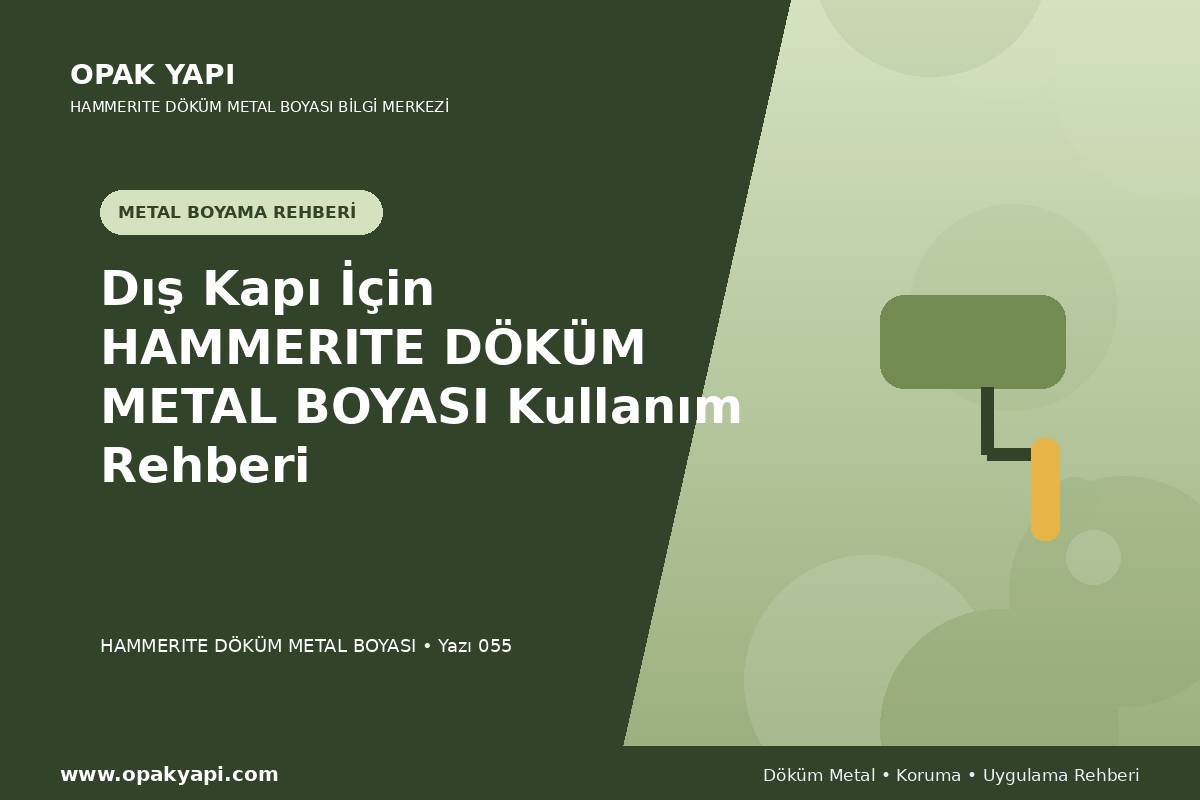 Dış Kapı İçin Marshall Hammerite Döküm Metal Boyası Kullanım Rehberi