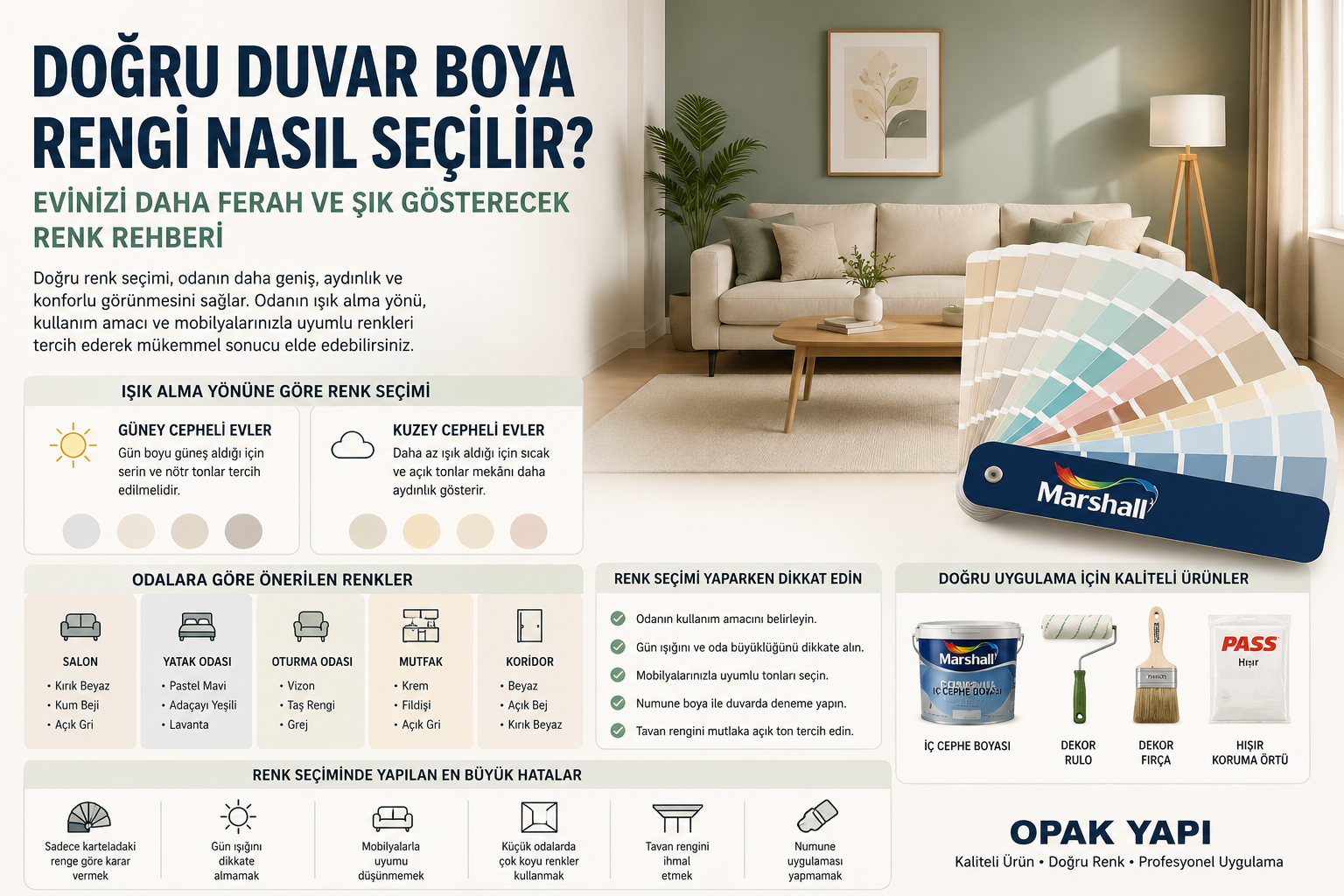 Doğru Duvar Boya Rengi Nasıl Seçilir?