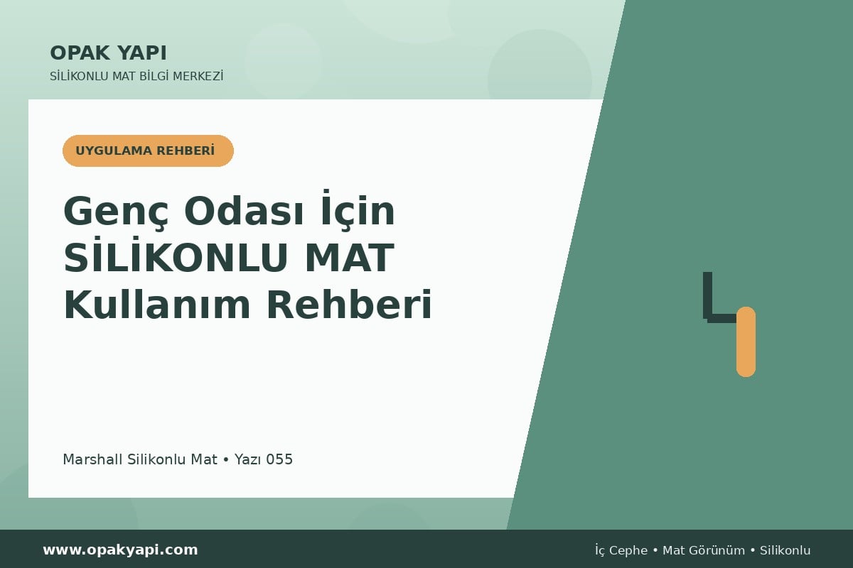 Genç Odası İçin Marshall Silikonlu Mat Kullanım Rehberi
