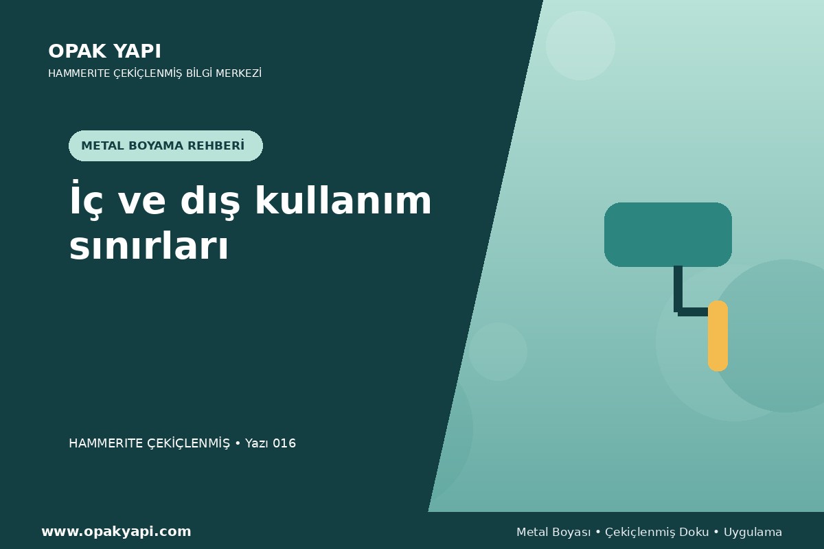 Hammerite Çekiçlenmiş Metal Boyası: İç ve dış kullanım sınırları