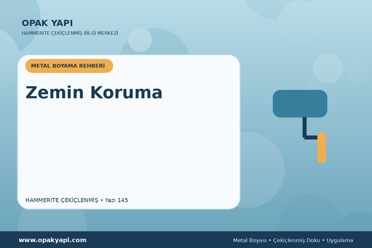Hammerite Çekiçlenmiş Metal Boyası İçin Zemin Koruma