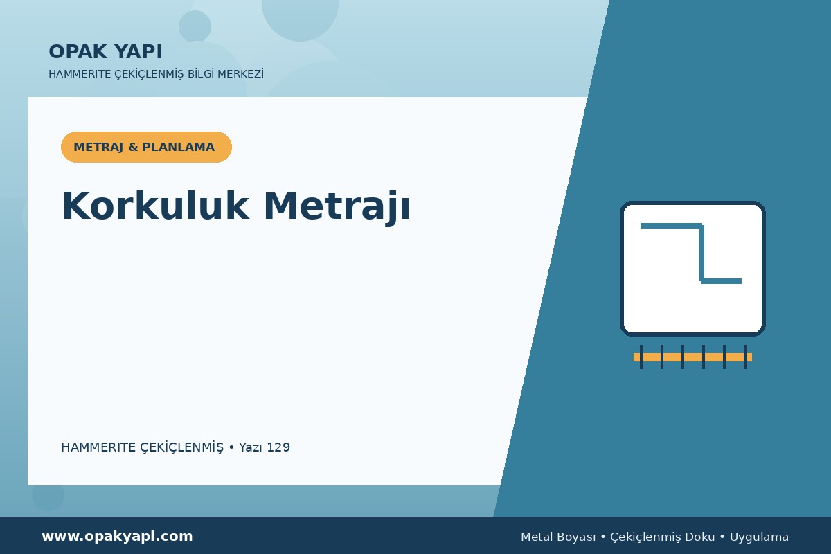 Hammerite Çekiçlenmiş Metal Boyası İçin Korkuluk Metrajı
