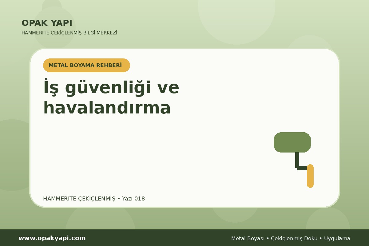 Hammerite Çekiçlenmiş Metal Boyası: İş güvenliği ve havalandırma