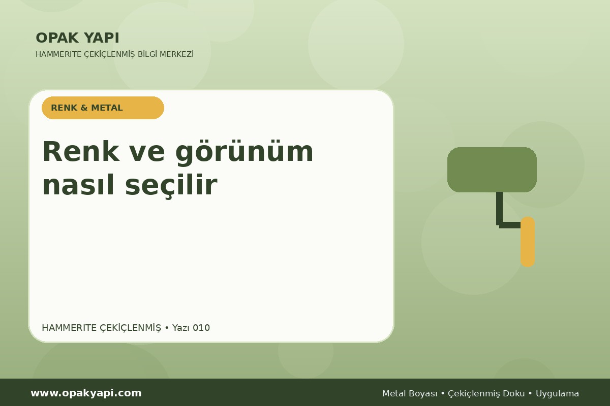 Hammerite Çekiçlenmiş Metal Boyası: Renk ve görünüm nasıl seçilir