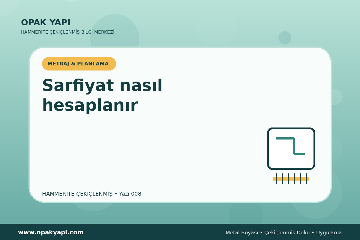 Hammerite Çekiçlenmiş Metal Boyası: Sarfiyat nasıl hesaplanır
