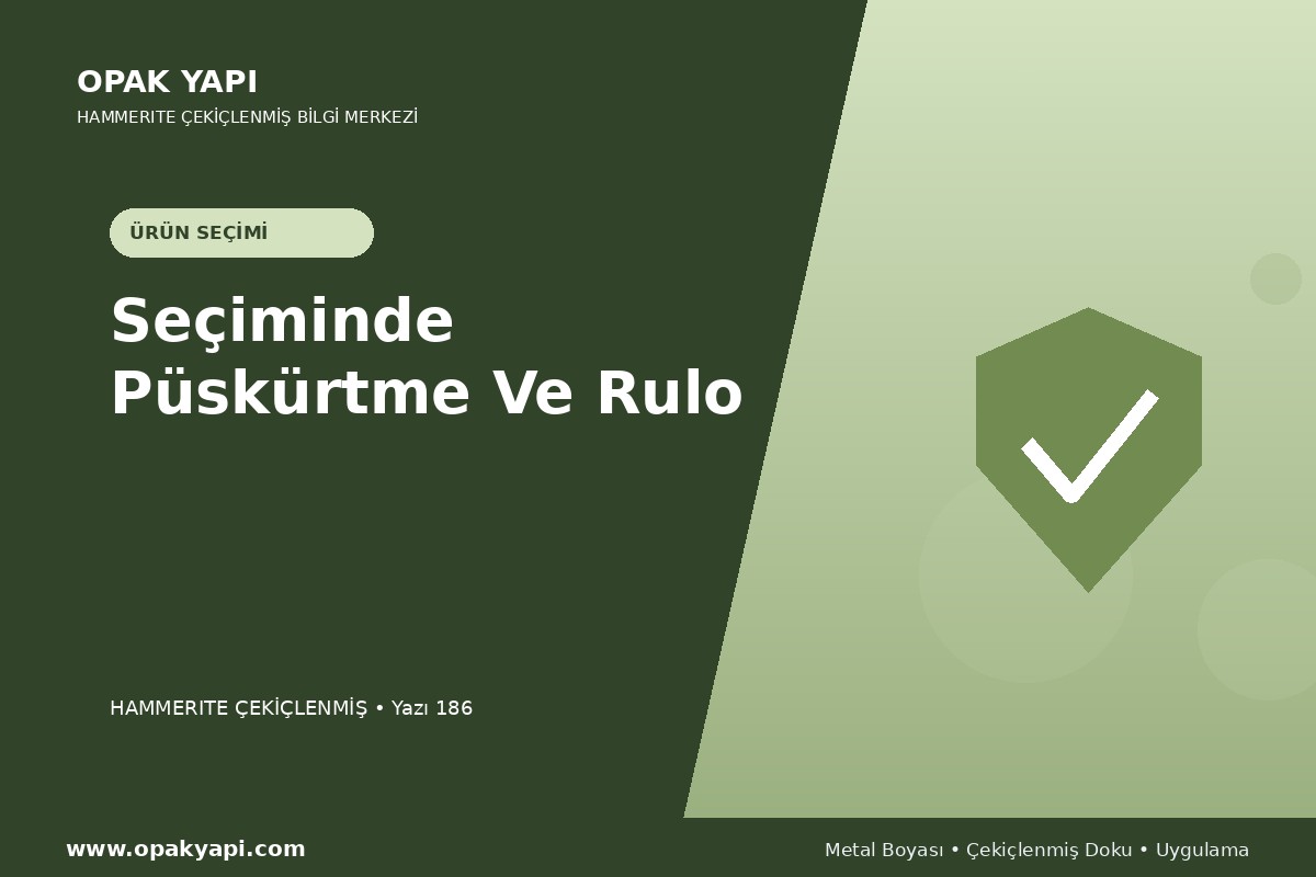 Hammerite Çekiçlenmiş Metal Boyası Seçiminde Püskürtme Ve Rulo
