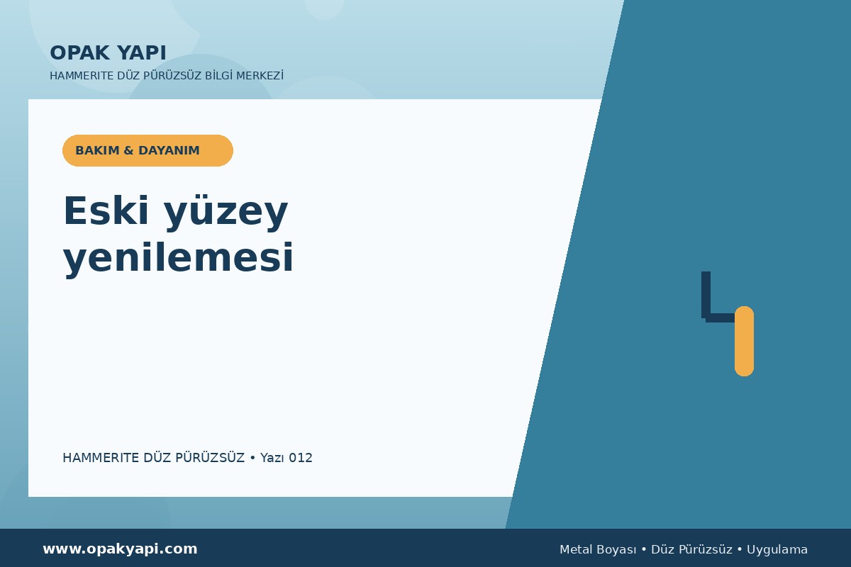 Hammerite Düz Pürüzsüz Metal Boyası: Eski yüzey yenilemesi