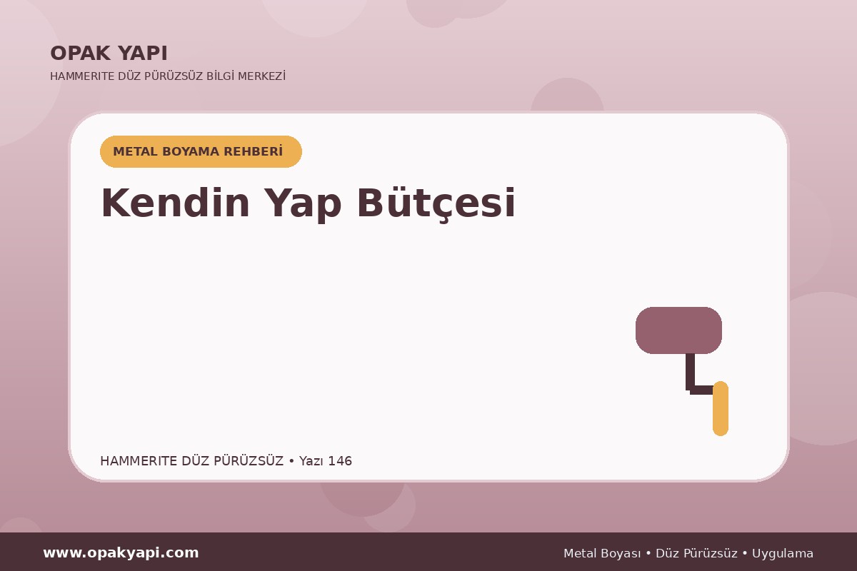 Hammerite Düz Pürüzsüz Metal Boyası İçin Kendin Yap Bütçesi