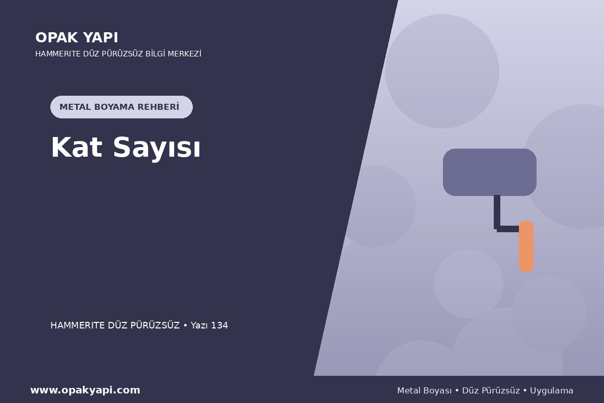 Hammerite Düz Pürüzsüz Metal Boyası İçin Kat Sayısı