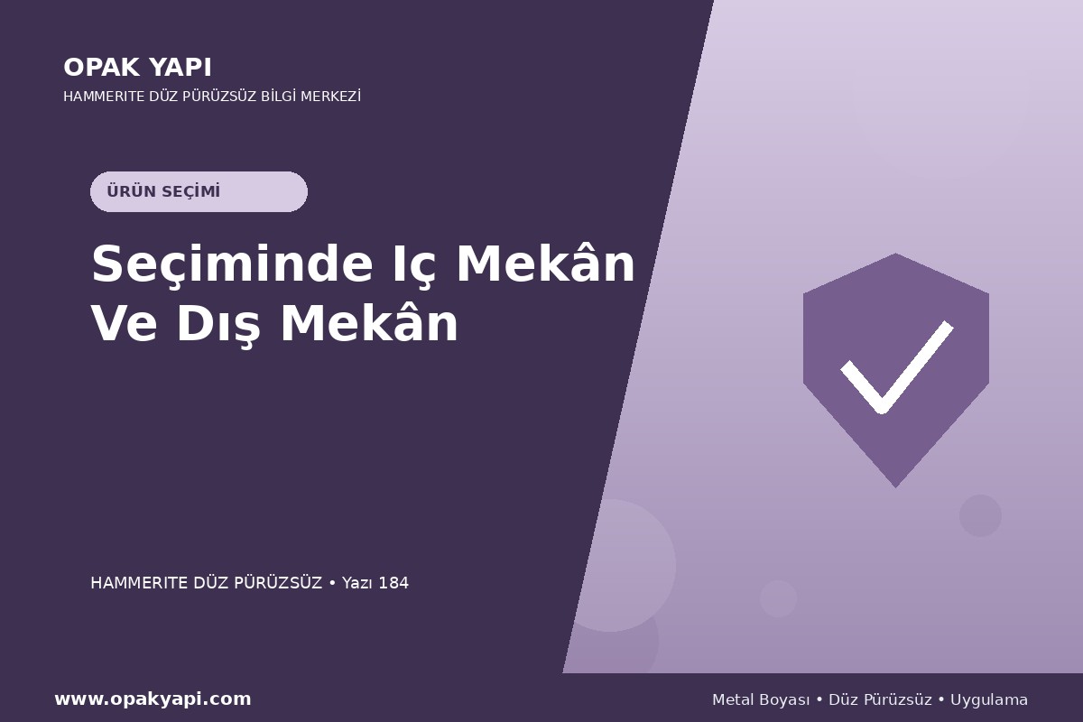 Hammerite Düz Pürüzsüz Metal Boyası Seçiminde Iç Mekân Ve Dış Mekân