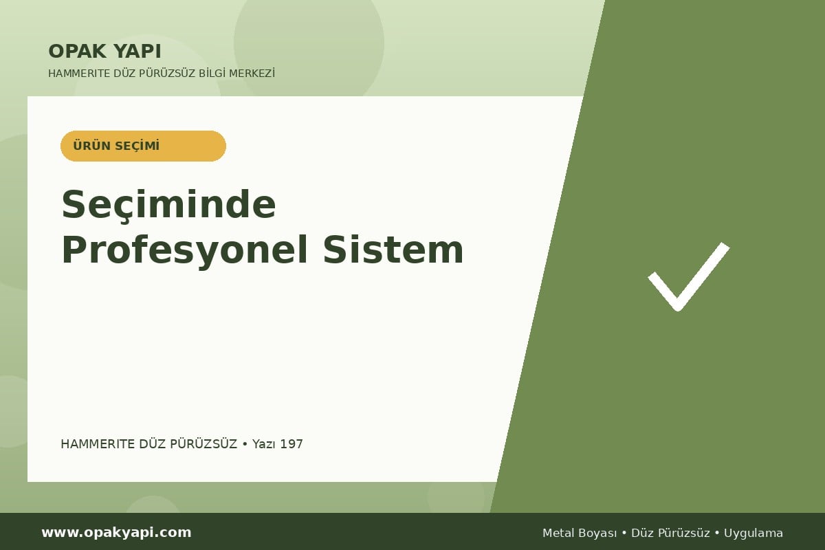 Hammerite Düz Pürüzsüz Metal Boyası Seçiminde Profesyonel Sistem