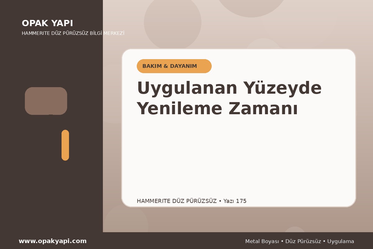 Hammerite Düz Pürüzsüz Metal Boyası Uygulanan Yüzeyde Yenileme Zamanı