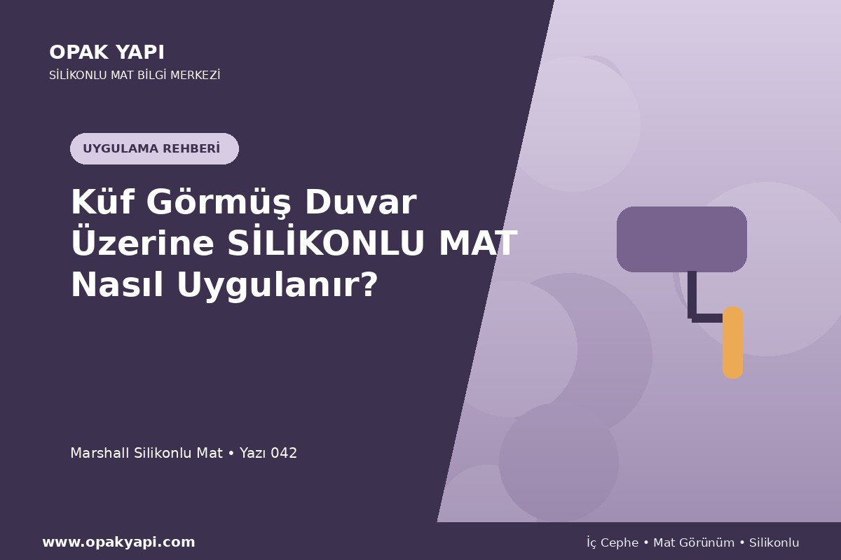 Küf Görmüş Duvar Üzerine Marshall Silikonlu Mat Nasıl Uygulanır?