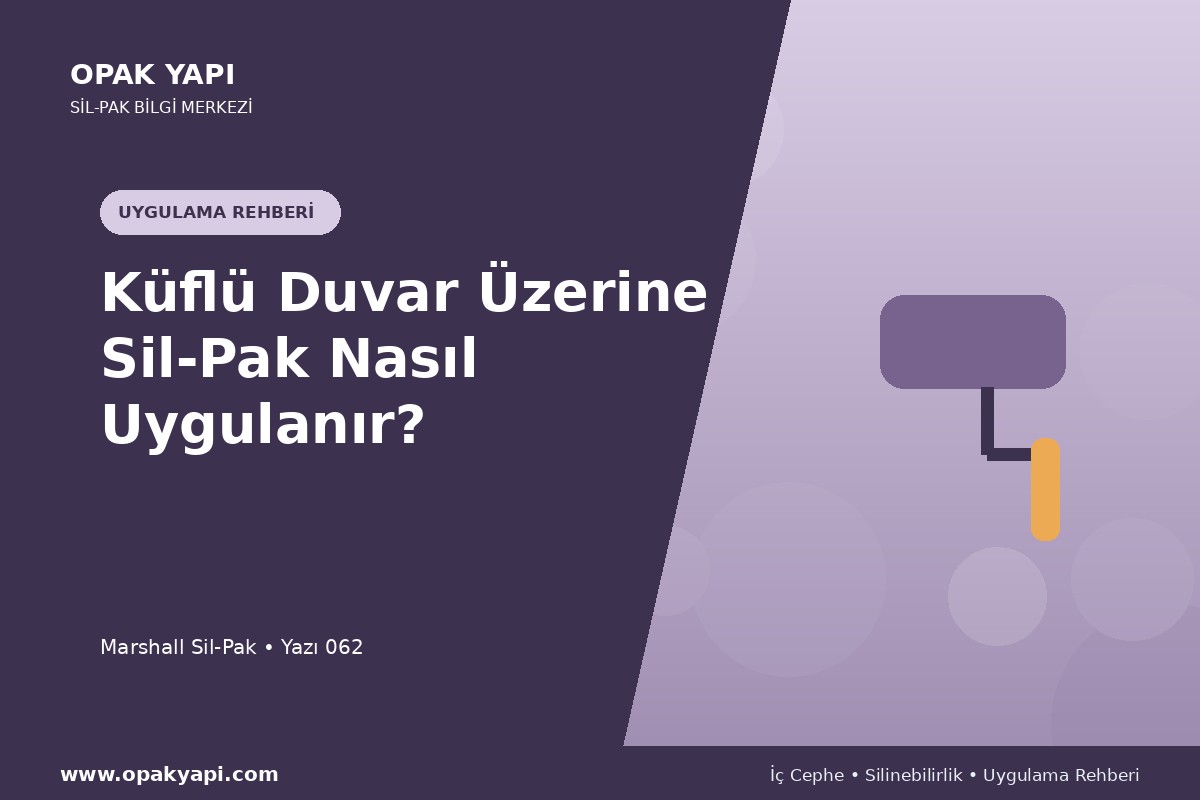 Küflü Duvar Üzerine Sil-Pak Nasıl Uygulanır?