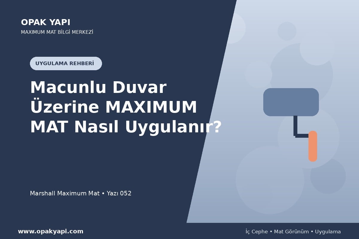 Macunlu Duvar Üzerine Maximum Mat Nasıl Uygulanır?