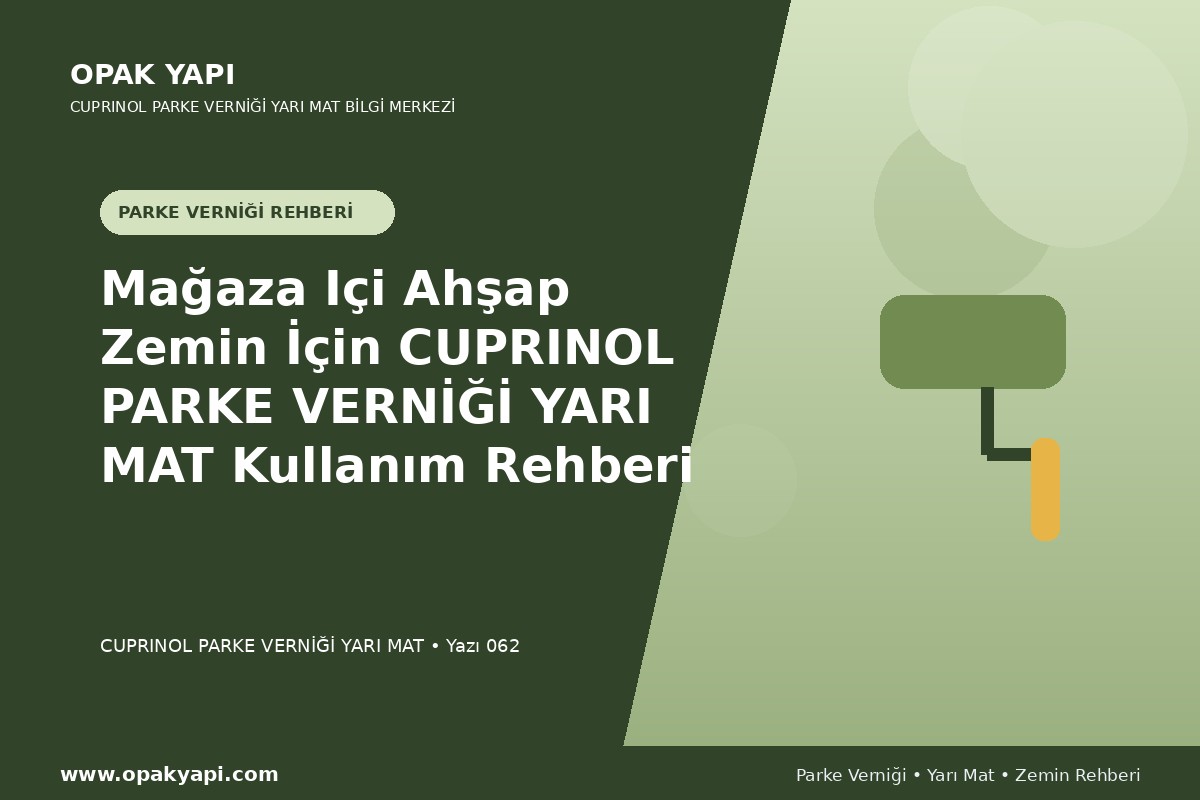 Mağaza Içi Ahşap Zemin İçin Marshall Cuprinol Classic Parke Verniği Yarı Mat Kullanım Rehberi