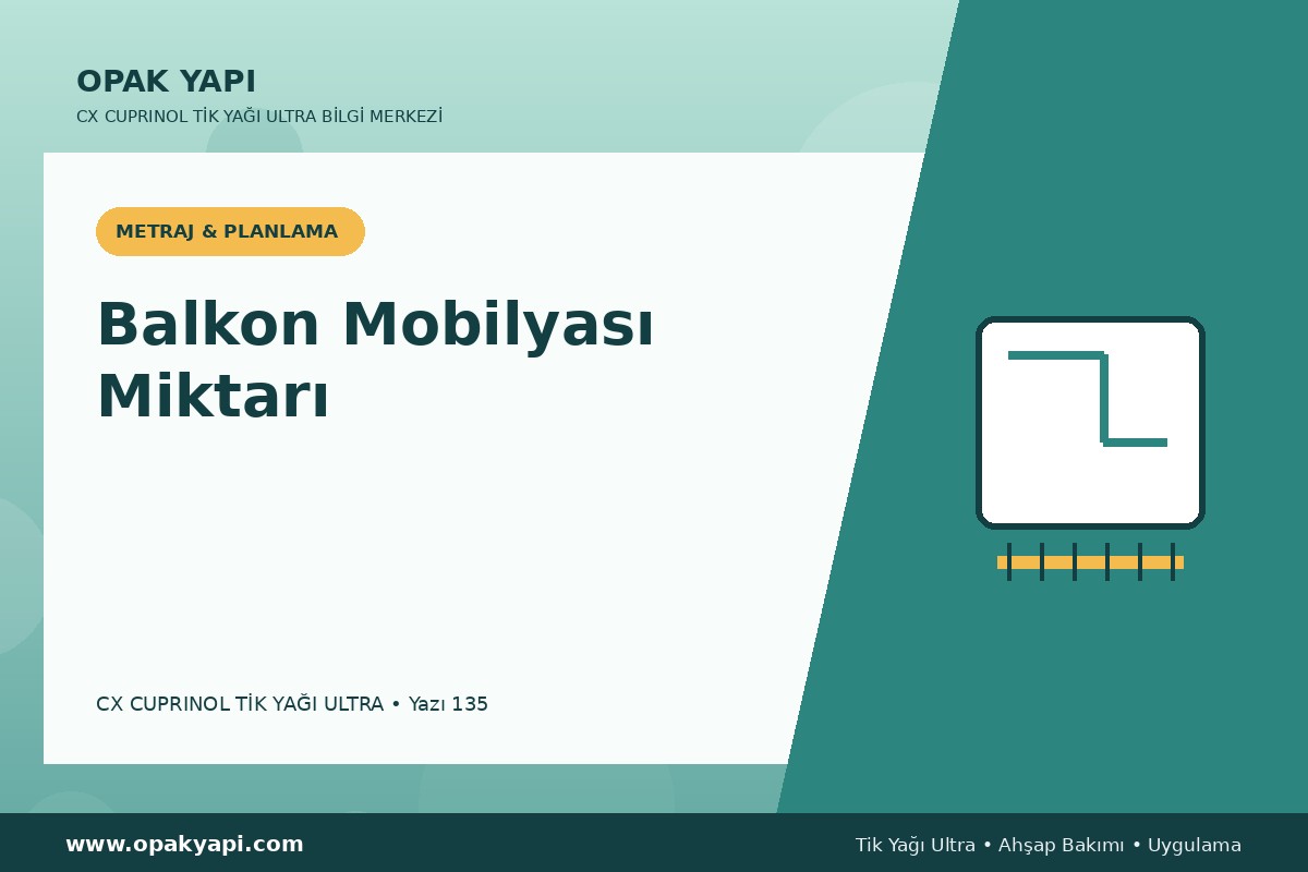 Marshall CX Cuprinol Tik Yağı Ultra İçin Balkon Mobilyası Miktarı