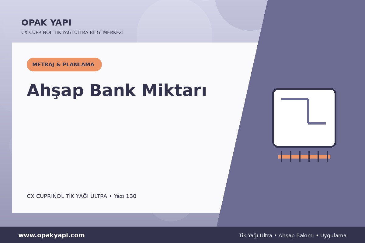 Marshall CX Cuprinol Tik Yağı Ultra İçin Ahşap Bank Miktarı