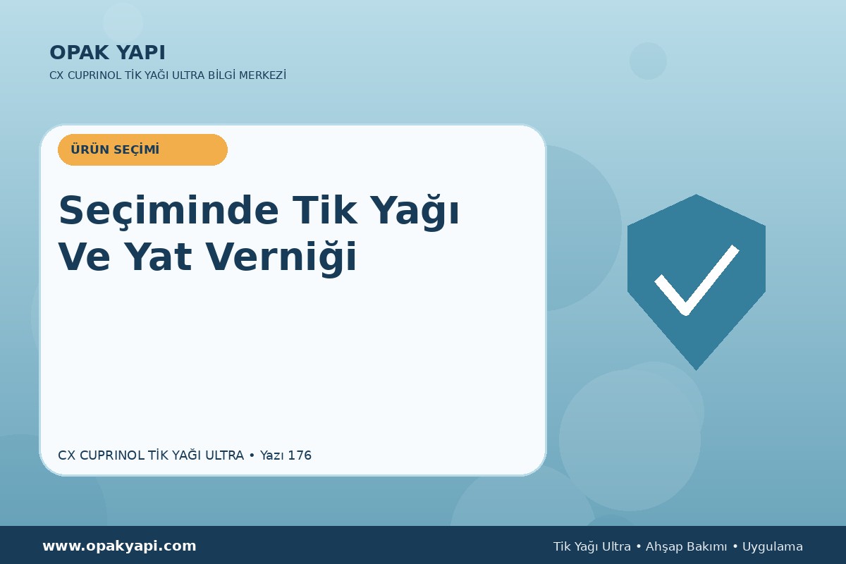 Marshall CX Cuprinol Tik Yağı Ultra Seçiminde Tik Yağı Ve Yat Verniği