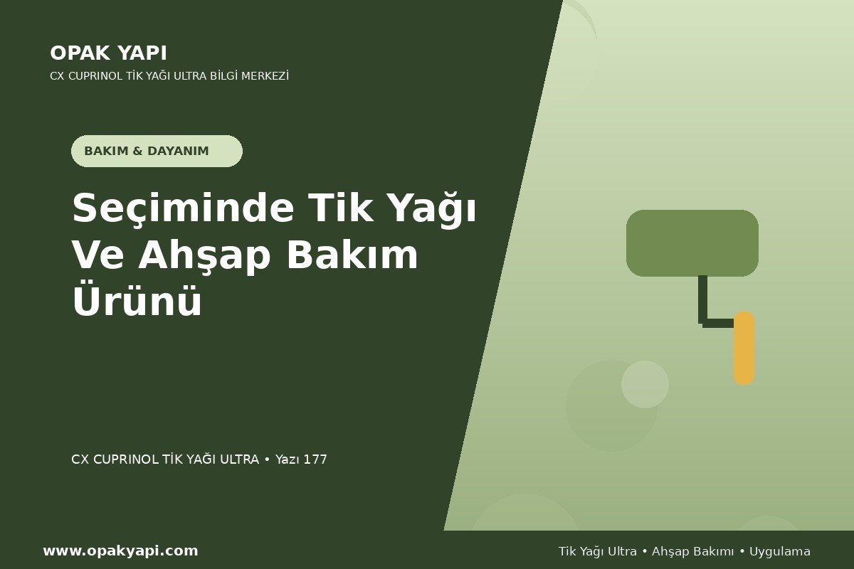 Marshall CX Cuprinol Tik Yağı Ultra Seçiminde Tik Yağı Ve Ahşap Bakım Ürünü