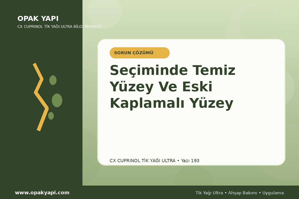 Marshall CX Cuprinol Tik Yağı Ultra Seçiminde Temiz Yüzey Ve Eski Kaplamalı Yüzey