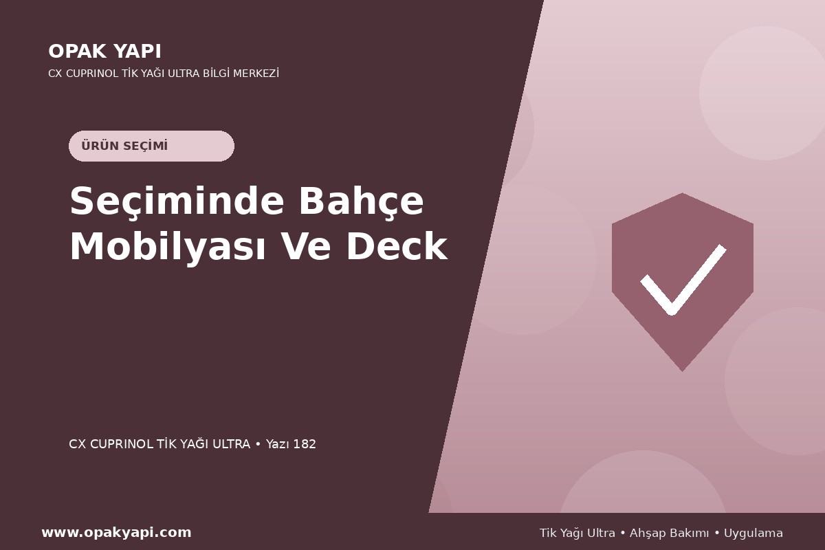 Marshall CX Cuprinol Tik Yağı Ultra Seçiminde Bahçe Mobilyası Ve Deck