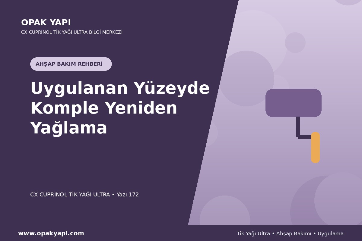 Marshall CX Cuprinol Tik Yağı Ultra Uygulanan Yüzeyde Komple Yeniden Yağlama