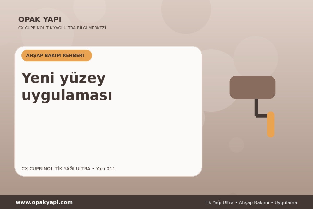 Marshall CX Cuprinol Tik Yağı Ultra: Yeni yüzey uygulaması