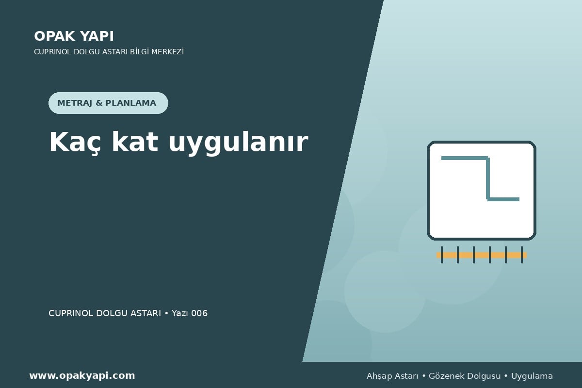 Marshall Cuprinol Classic Dolgu Astarı: Kaç kat uygulanır