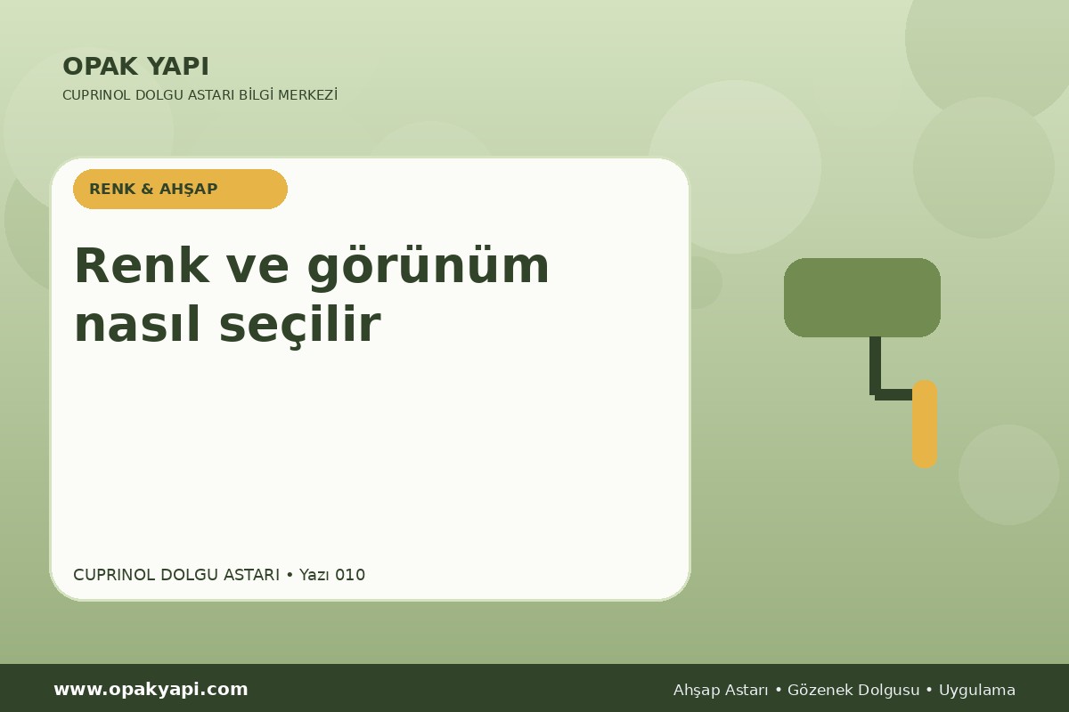Marshall Cuprinol Classic Dolgu Astarı: Renk ve görünüm nasıl seçilir