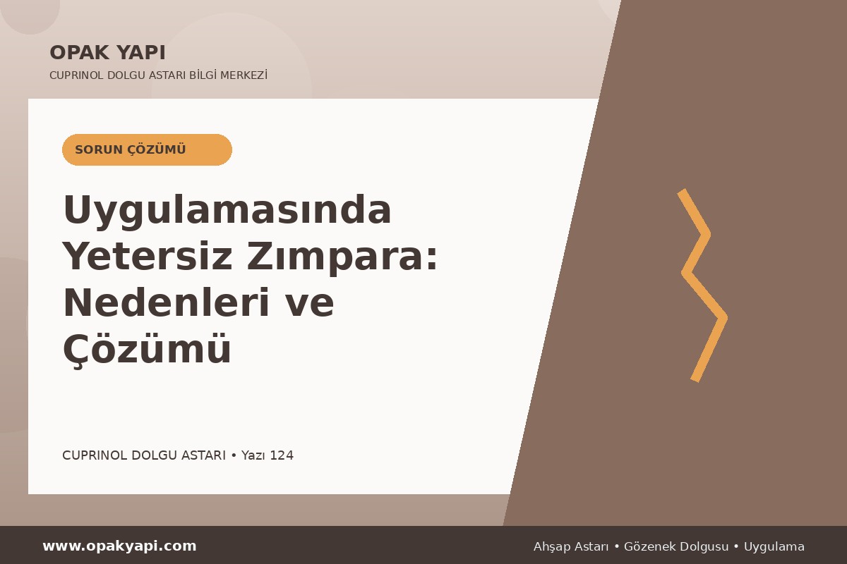 Marshall Cuprinol Classic Dolgu Astarı Uygulamasında Yetersiz Zımpara: Nedenleri ve Çözümü