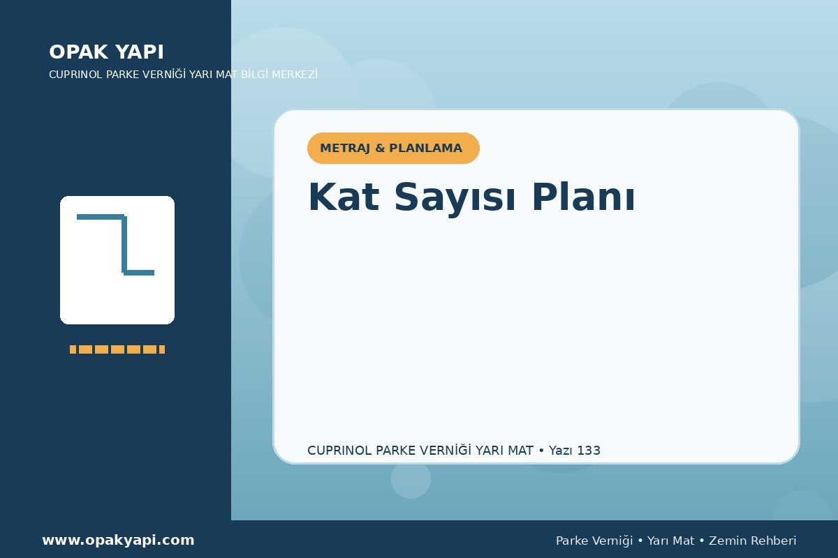 Marshall Cuprinol Classic Parke Verniği Yarı Mat İçin Kat Sayısı Planı