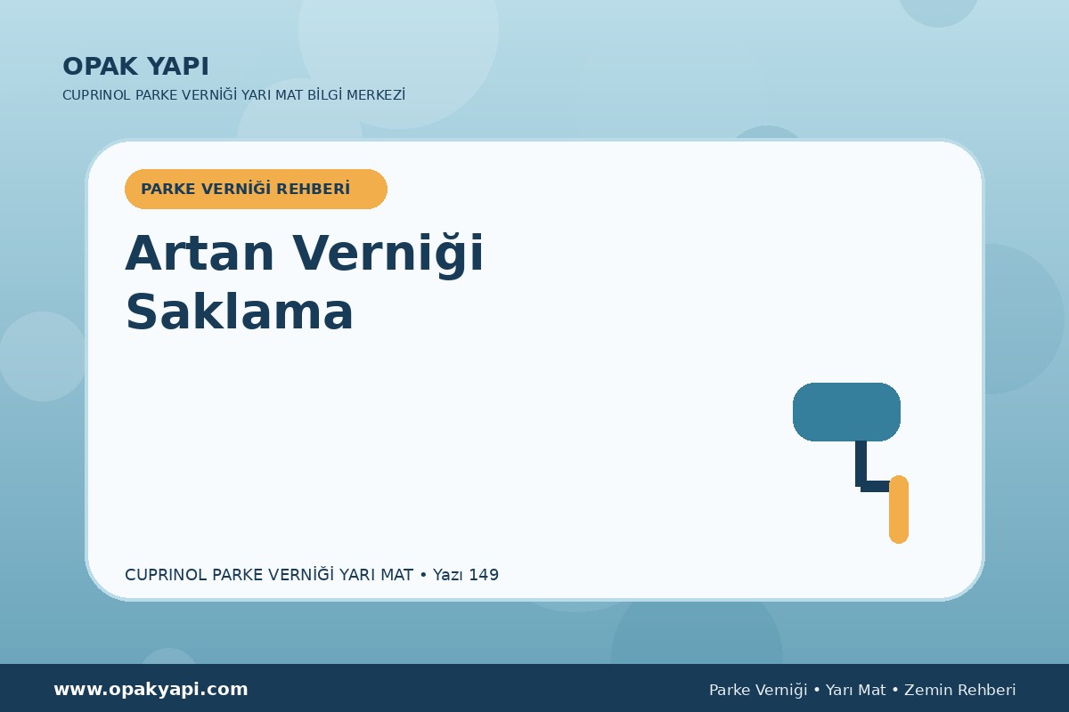Marshall Cuprinol Classic Parke Verniği Yarı Mat İçin Artan Verniği Saklama