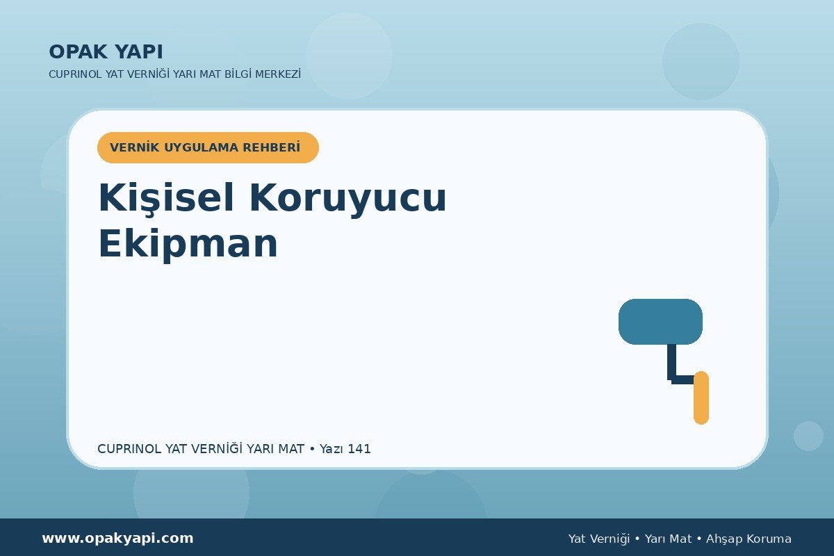 Marshall Cuprinol Classic Yat Vernik Yarı Mat İçin Kişisel Koruyucu Ekipman