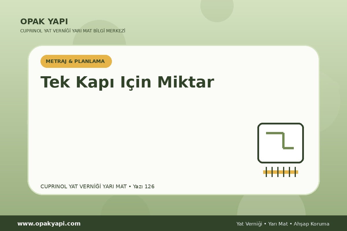 Marshall Cuprinol Classic Yat Vernik Yarı Mat İçin Tek Kapı Için Miktar