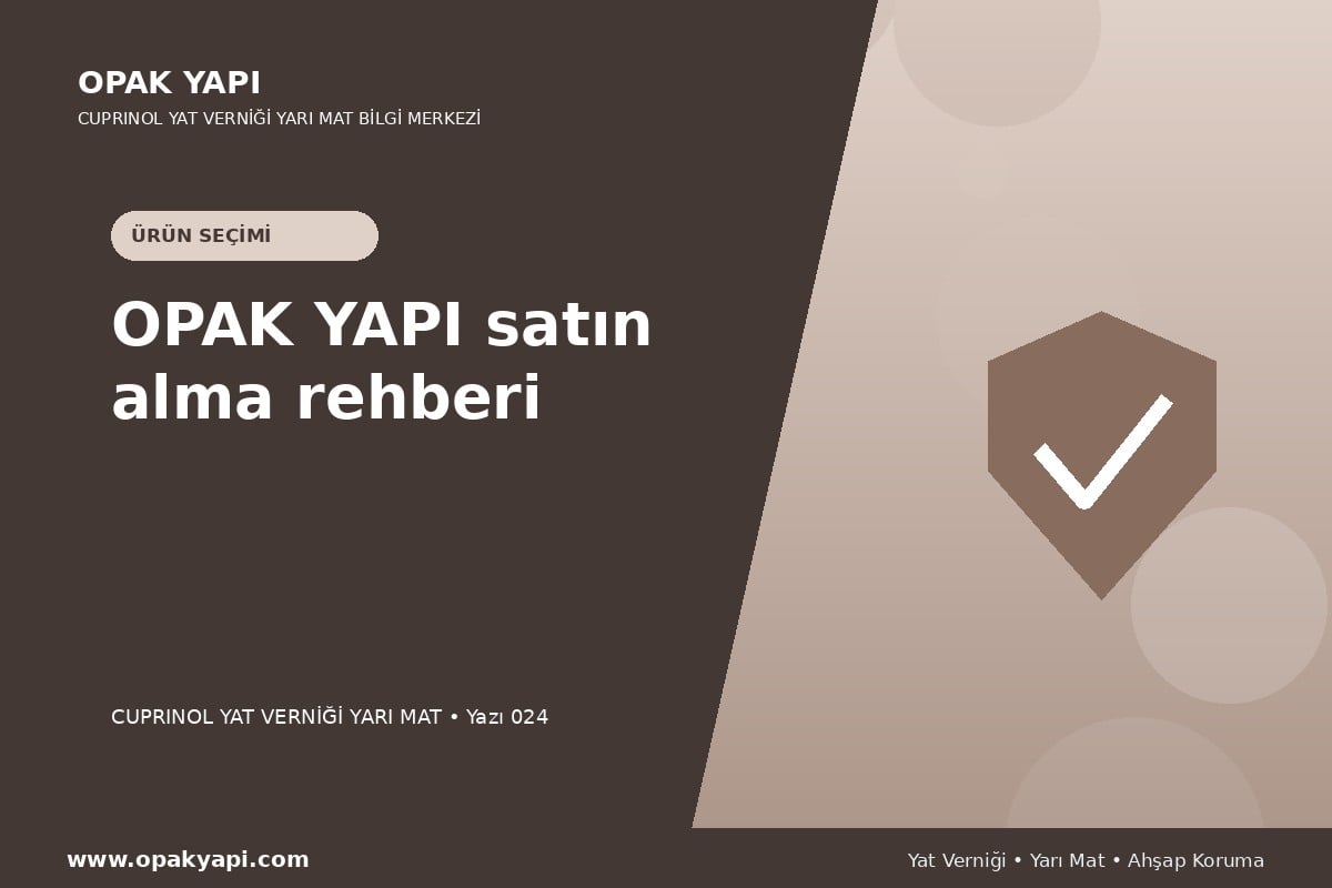 Marshall Cuprinol Classic Yat Vernik Yarı Mat: OPAK YAPI satın alma rehberi