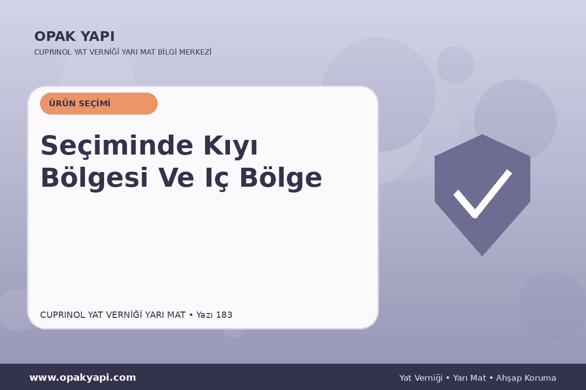 Marshall Cuprinol Classic Yat Vernik Yarı Mat Seçiminde Kıyı Bölgesi Ve Iç Bölge