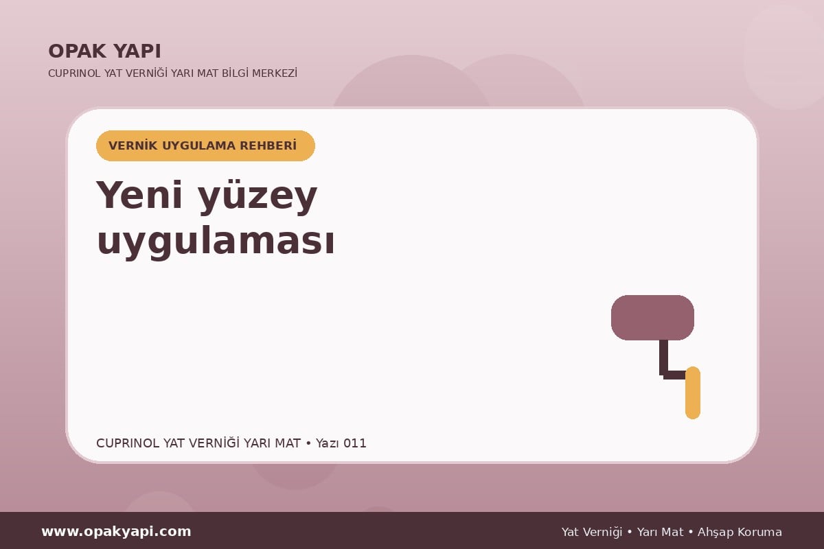 Marshall Cuprinol Classic Yat Vernik Yarı Mat: Yeni yüzey uygulaması