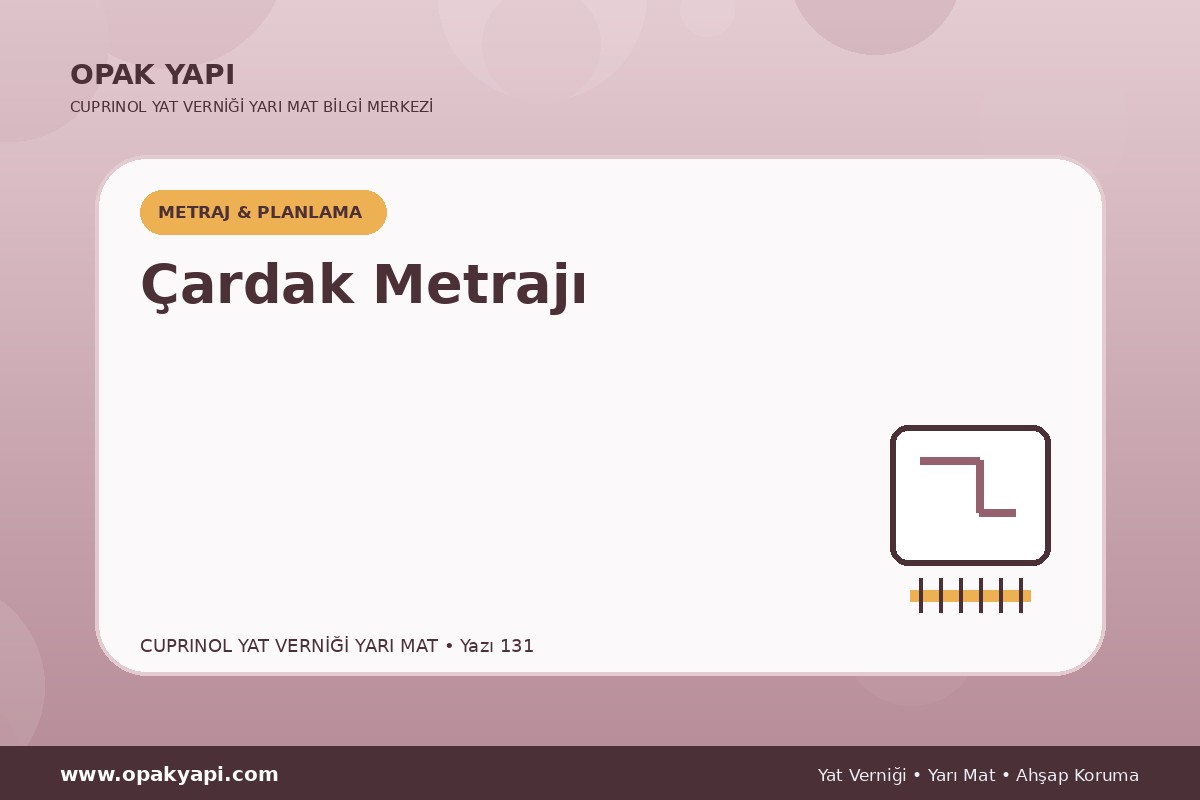 Marshall Cuprinol Classic Yat Vernik Yarı Mat İçin Çardak Metrajı