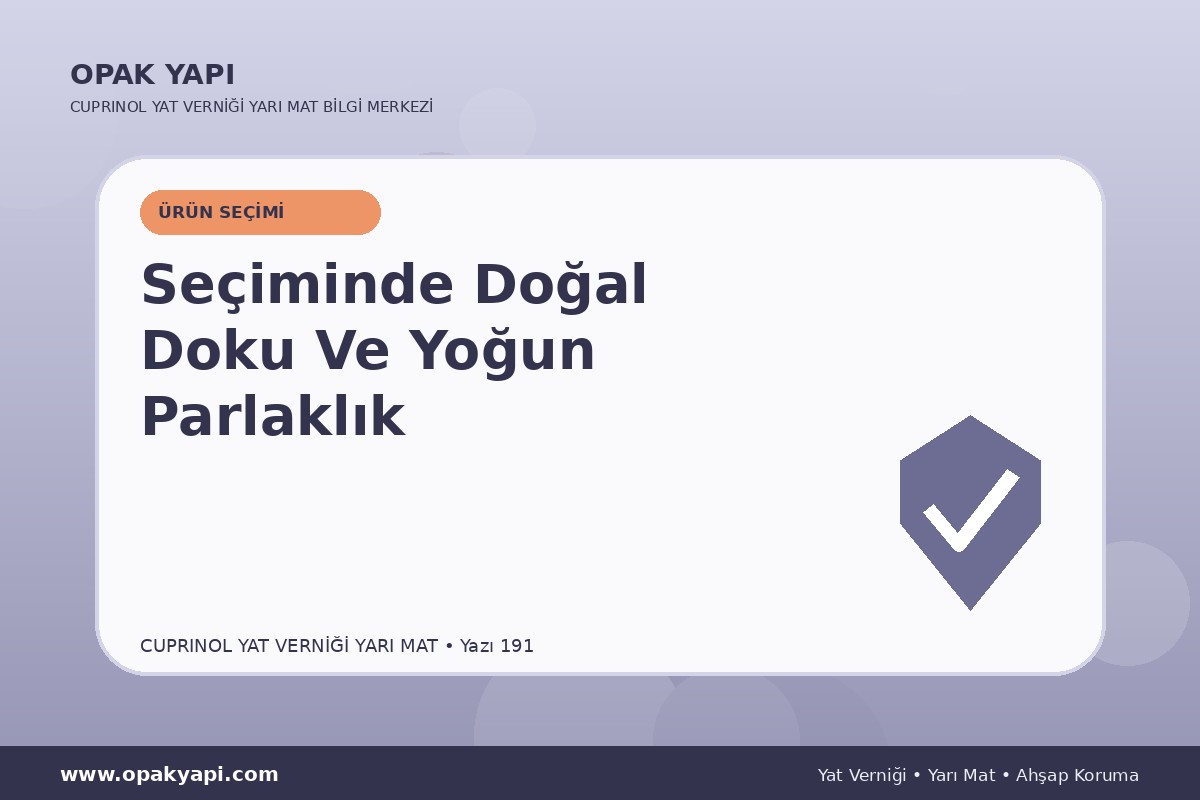 Marshall Cuprinol Classic Yat Vernik Yarı Mat Seçiminde Doğal Doku Ve Yoğun Parlaklık