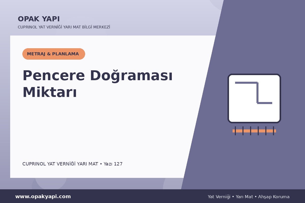 Marshall Cuprinol Classic Yat Vernik Yarı Mat İçin Pencere Doğraması Miktarı