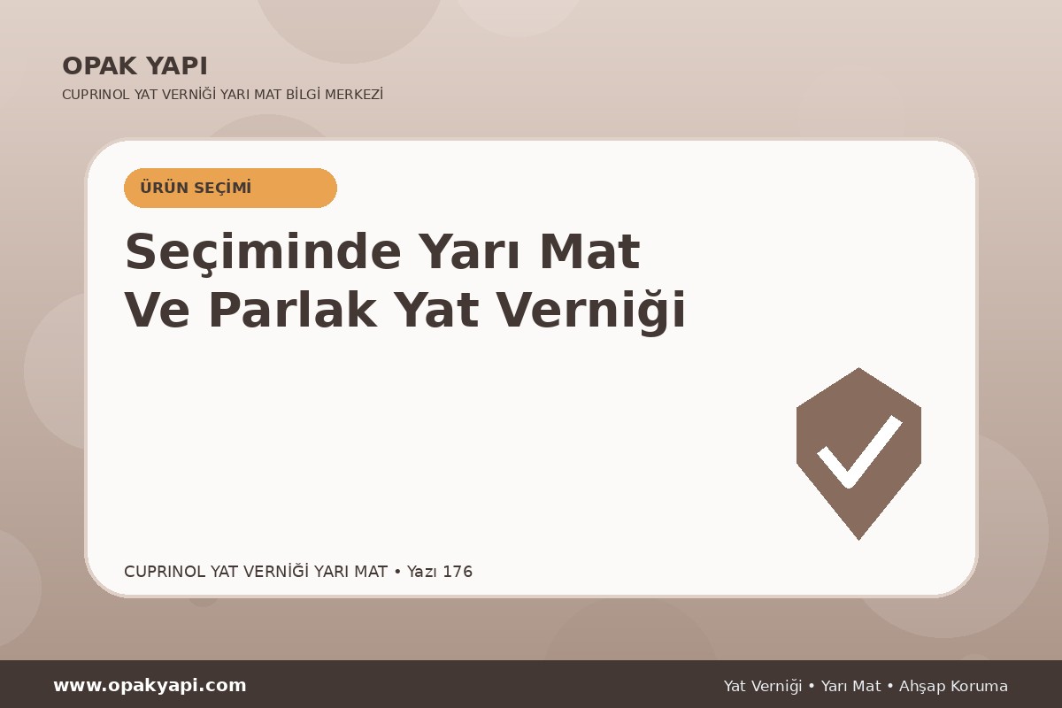 Marshall Cuprinol Classic Yat Vernik Yarı Mat Seçiminde Yarı Mat Ve Parlak Yat Verniği